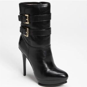 Michael Kors ‘Mae’ black leather boots